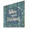 Designart - Follow Your Dreams II - Modern Print on Natural Pine Wood